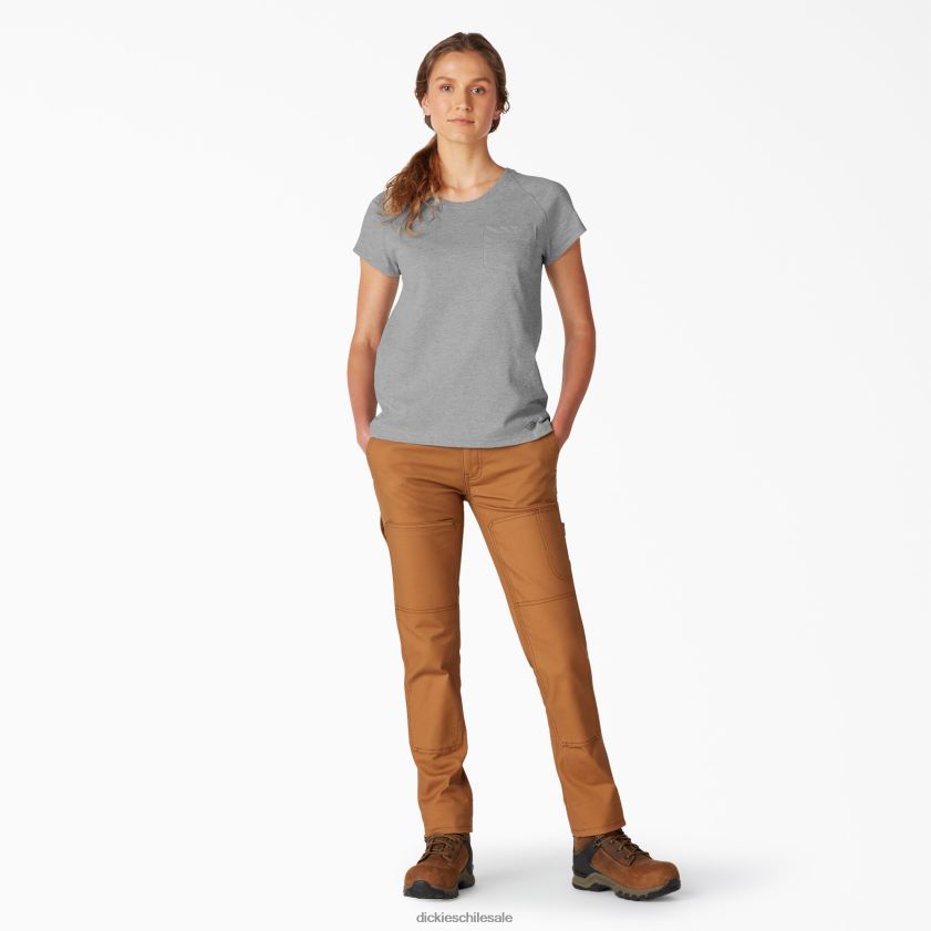 gris jaspeado (hg) mujer camiseta refrescante de manga corta Dickies vestir X4H0F1579
