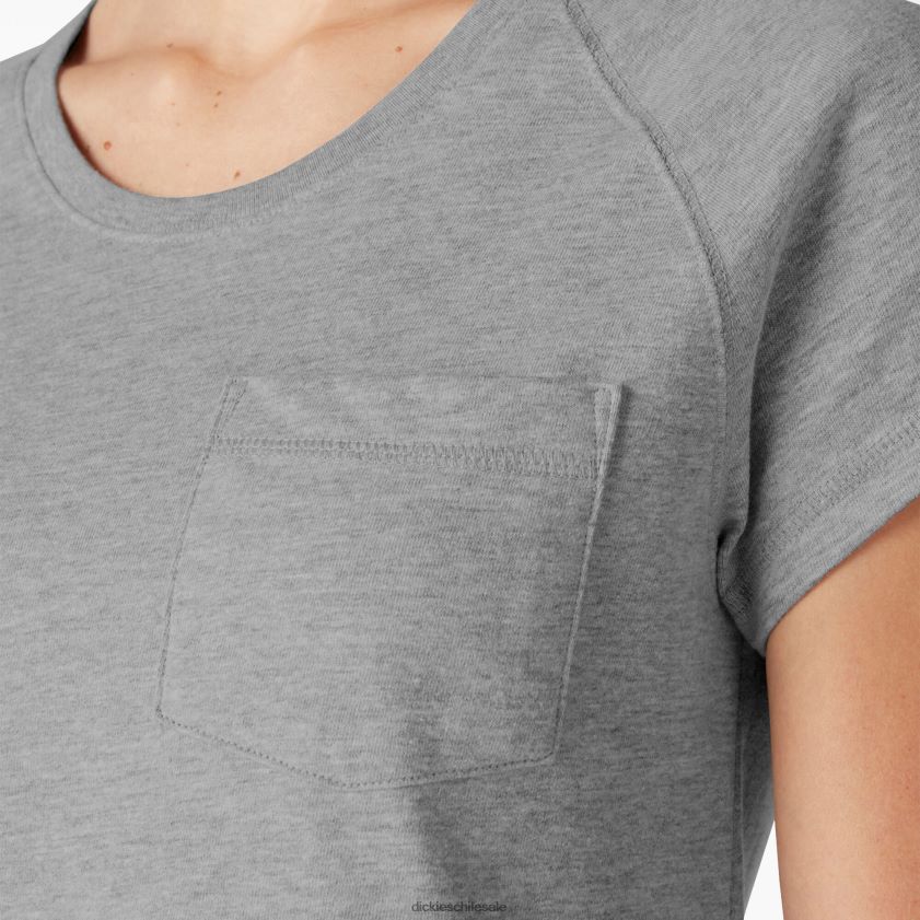 gris jaspeado (hg) mujer camiseta refrescante de manga corta Dickies vestir X4H0F1579