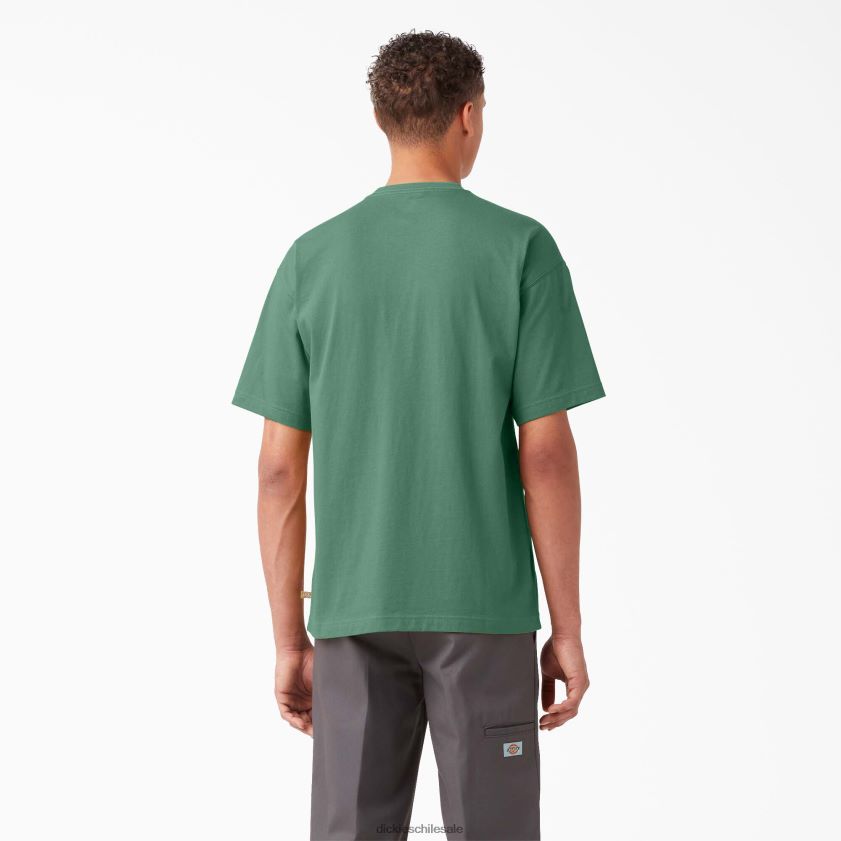 hiedra oscura (d2i) hombres camiseta con bolsillo del logo en el pecho Dickies vestir X4H0F893