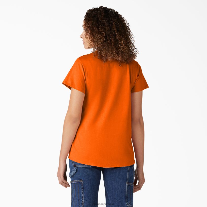 ibis escarlata (s2s) mujer camiseta de manga corta con cuello en v Dickies vestir X4H0F2066