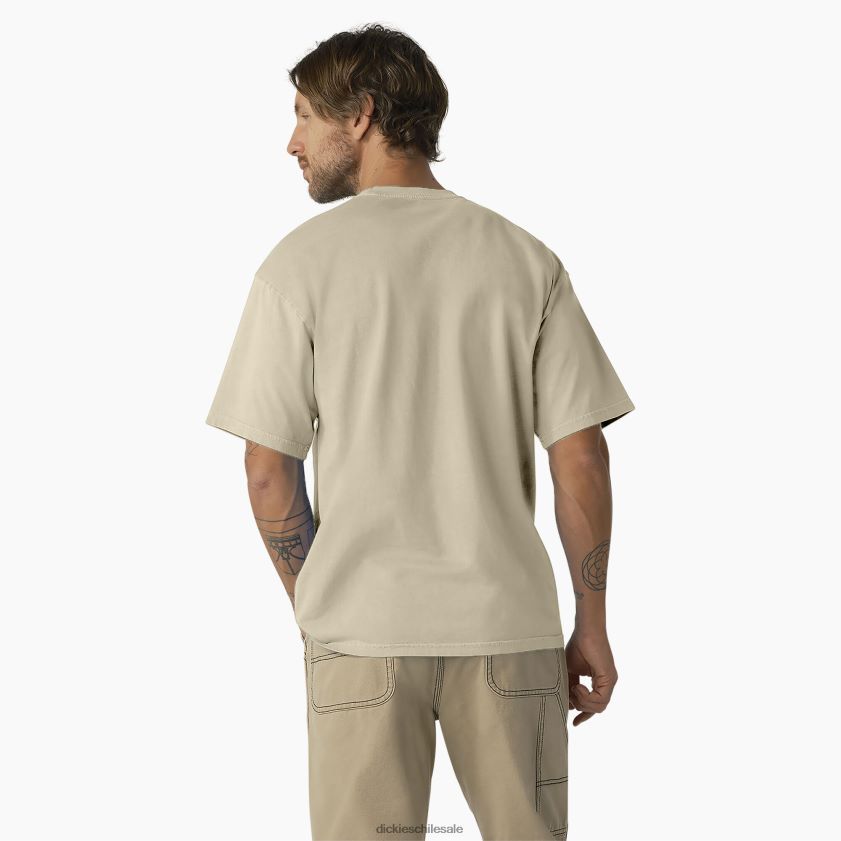 lavado de pigmento de arena del desierto (dwm) hombres playera de manga corta bandón Dickies vestir X4H0F790