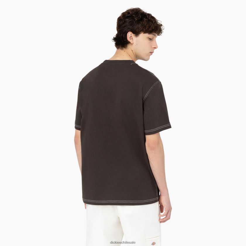 marrón oscuro (db) hombres playera de manga corta beavertown Dickies vestir X4H0F874