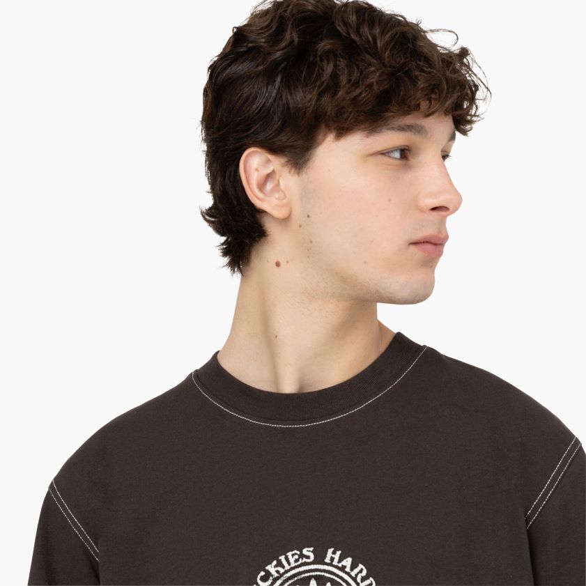 marrón oscuro (db) hombres playera de manga corta beavertown Dickies vestir X4H0F874