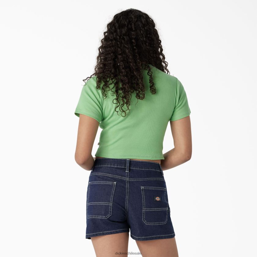 menta de manzana (ar2) mujer camiseta corta con gráfico de mariposa para bebé Dickies vestir X4H0F2135