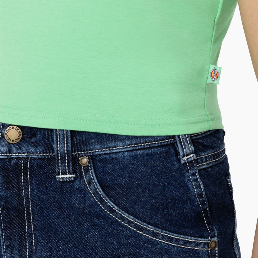 menta de manzana (ar2) mujer camiseta corta con logo Maple Valley Dickies vestir X4H0F2094