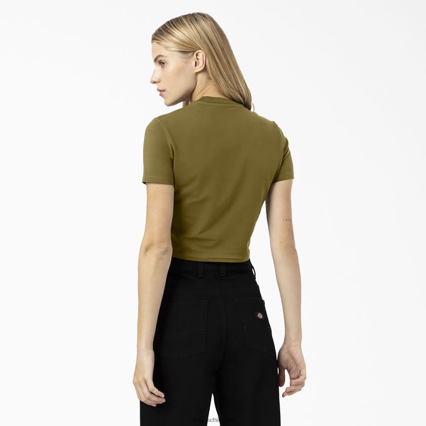 musgo verde (g2m) mujer camiseta corta con logo Maple Valley Dickies vestir X4H0F2096