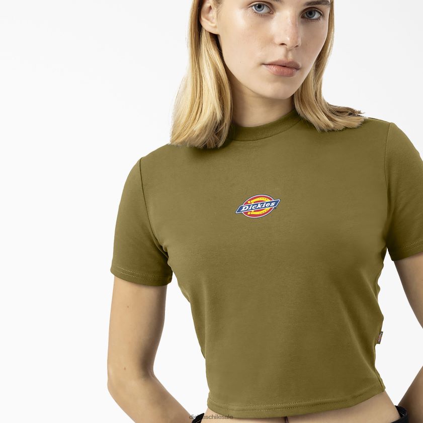 musgo verde (g2m) mujer camiseta corta con logo Maple Valley Dickies vestir X4H0F2096