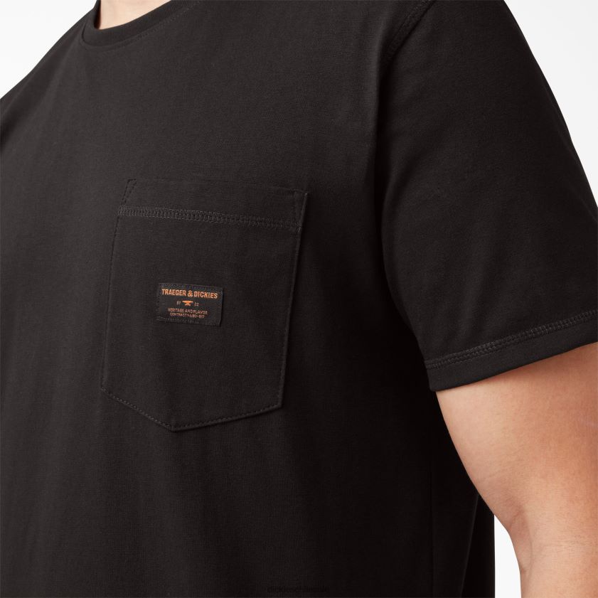 negro (kbk) hombres camiseta traeger ultimate grilling Dickies vestir X4H0F594