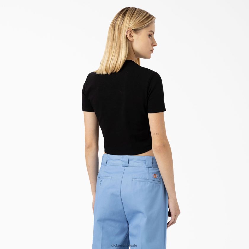 negro (kbk) mujer camiseta corta con logo Maple Valley Dickies vestir X4H0F2097