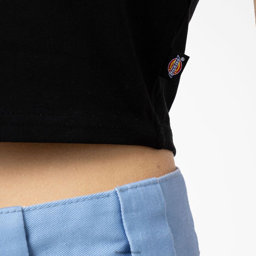 negro (kbk) mujer camiseta corta con logo Maple Valley Dickies vestir X4H0F2097