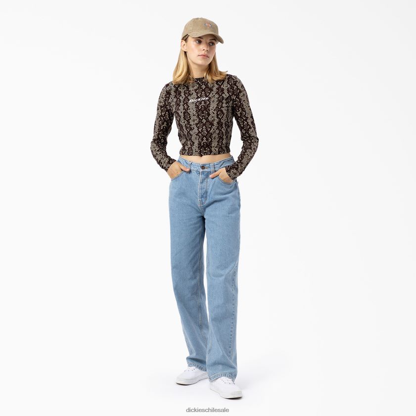 negro (kbk) mujer camiseta corta de manga larga camden Dickies vestir X4H0F2159