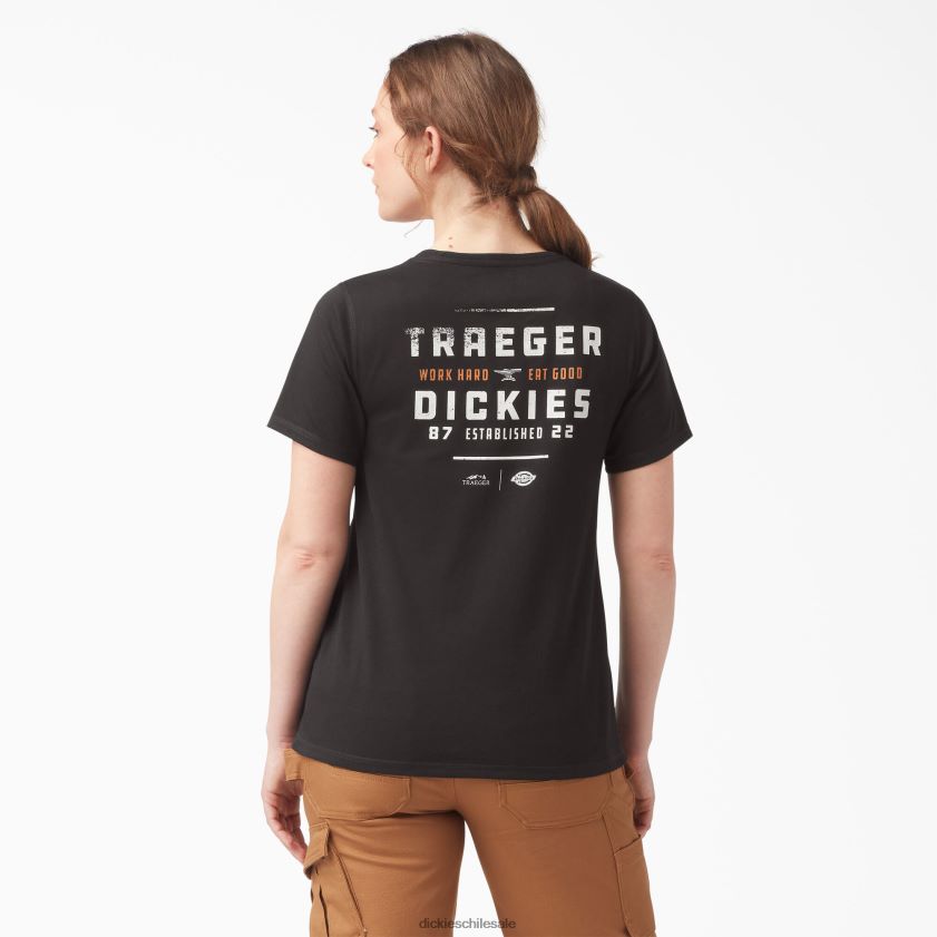 negro (kbk) mujer camiseta traeger ultimate grilling Dickies vestir X4H0F2176