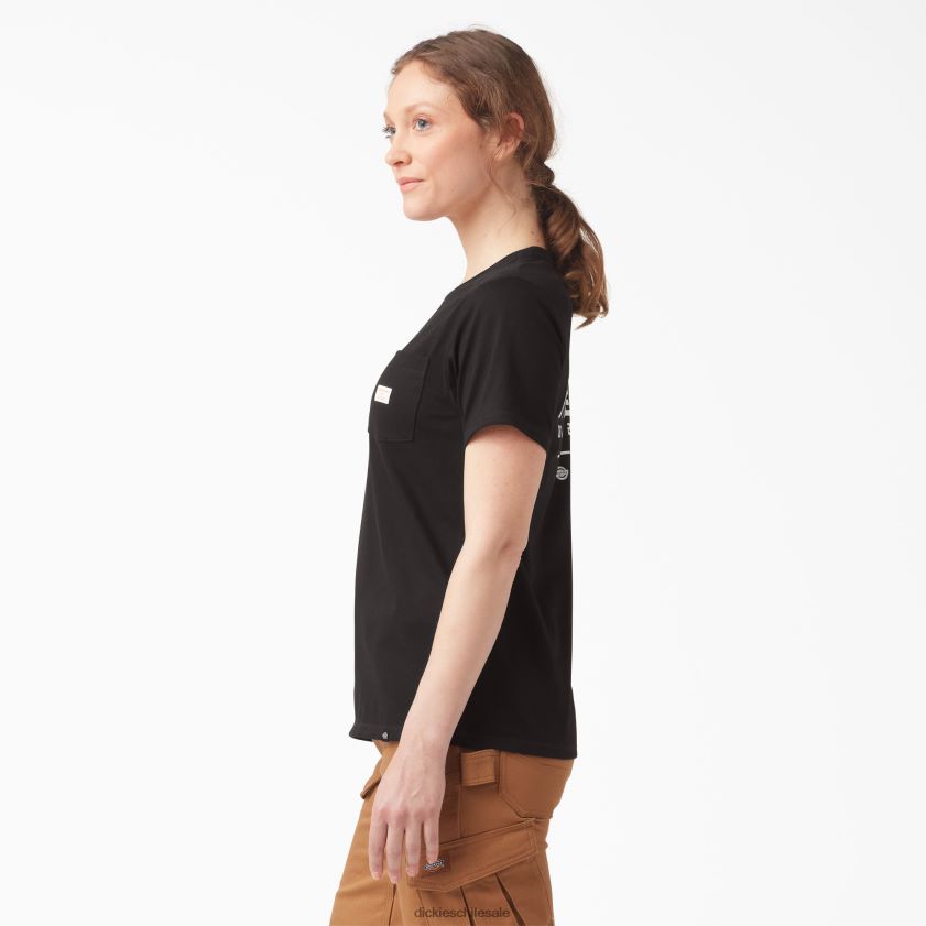 negro (kbk) mujer camiseta traeger ultimate grilling Dickies vestir X4H0F2176