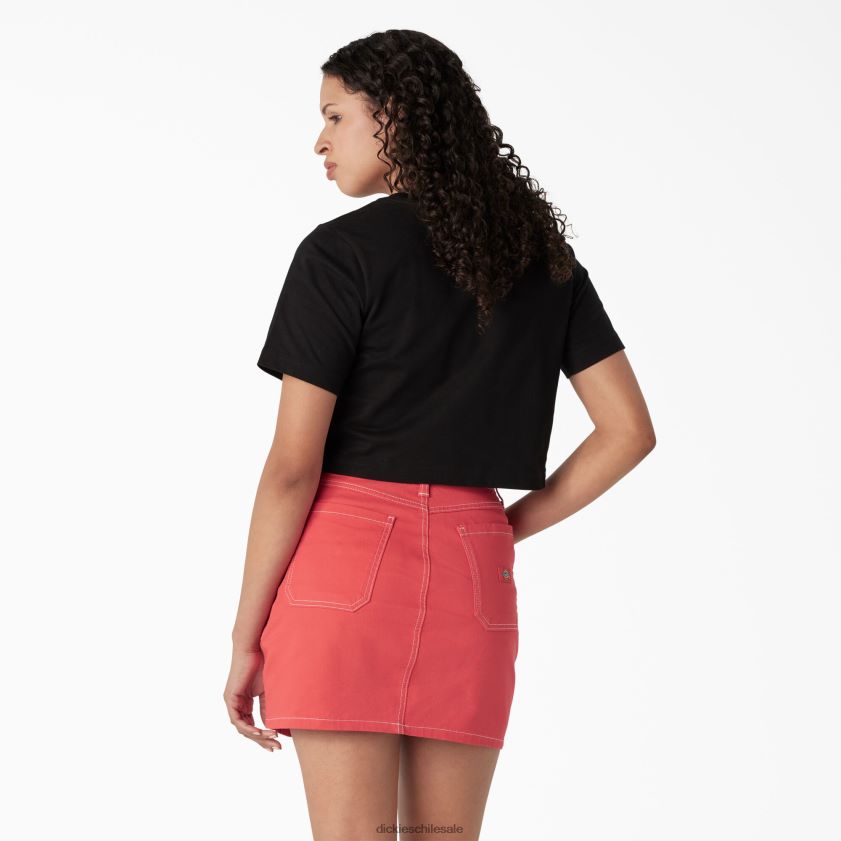 negro (kbk) mujer playera corta con gráfico de cebra Dickies vestir X4H0F2193