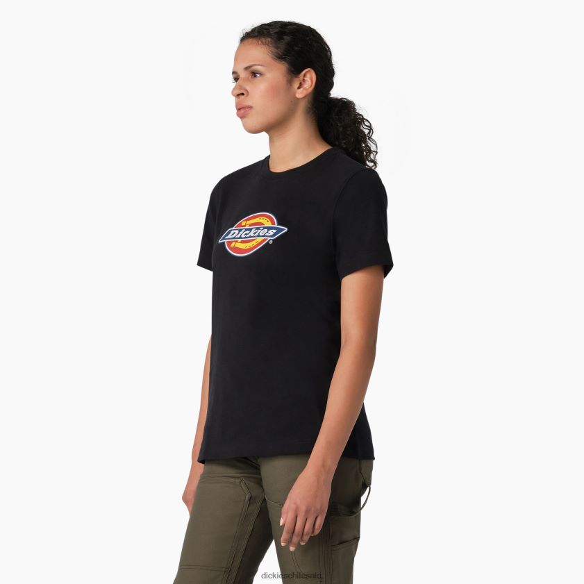 negro (kbk) mujer playera pesada con logo Dickies vestir X4H0F2108