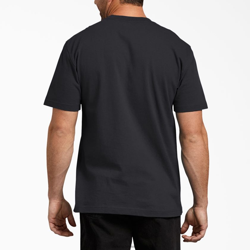 negro (negro) hombres camiseta de manga corta Dickies vestir X4H0F631
