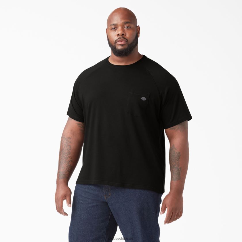 negro (negro) hombres camiseta refrescante de manga corta Dickies vestir X4H0F536