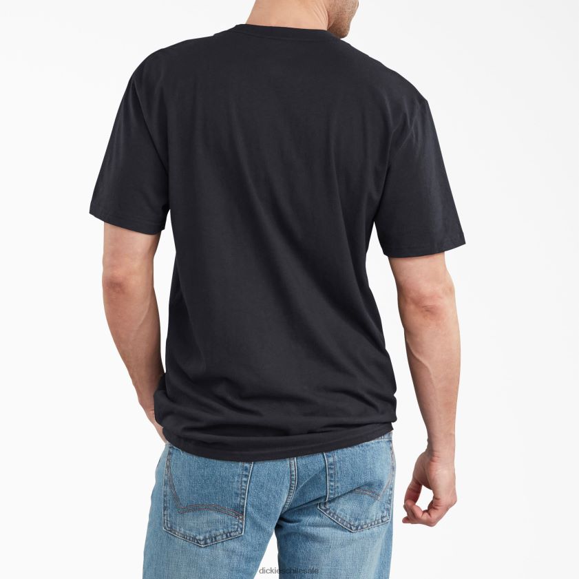 negro (negro) hombres playera gráfica de manga corta con ajuste holgado Dickies vestir X4H0F840