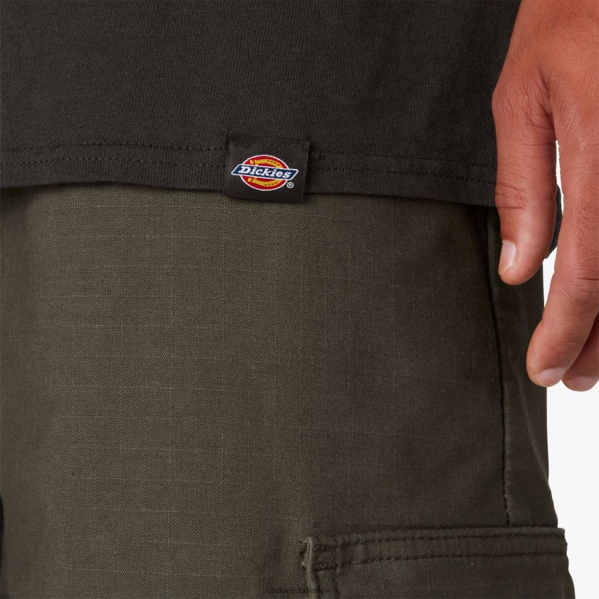 negro (negro) hombres skateboarding angustiado og camiseta gráfica Dickies vestir X4H0F833