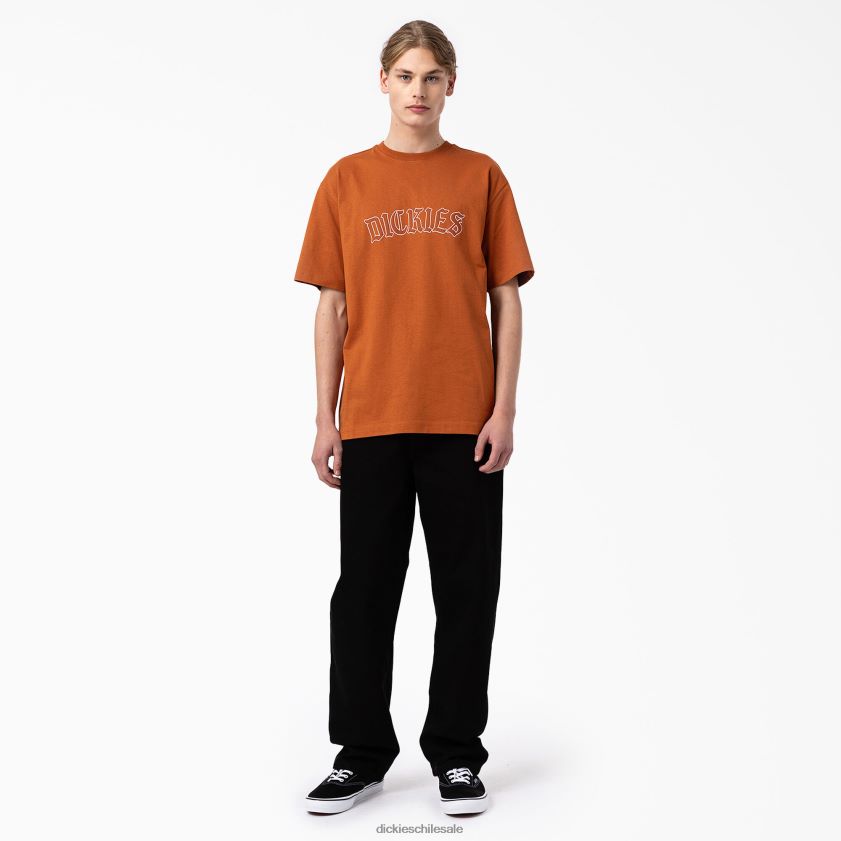 pan de jengibre marrón (es decir) hombres playera de manga corta Union Springs Dickies vestir X4H0F798