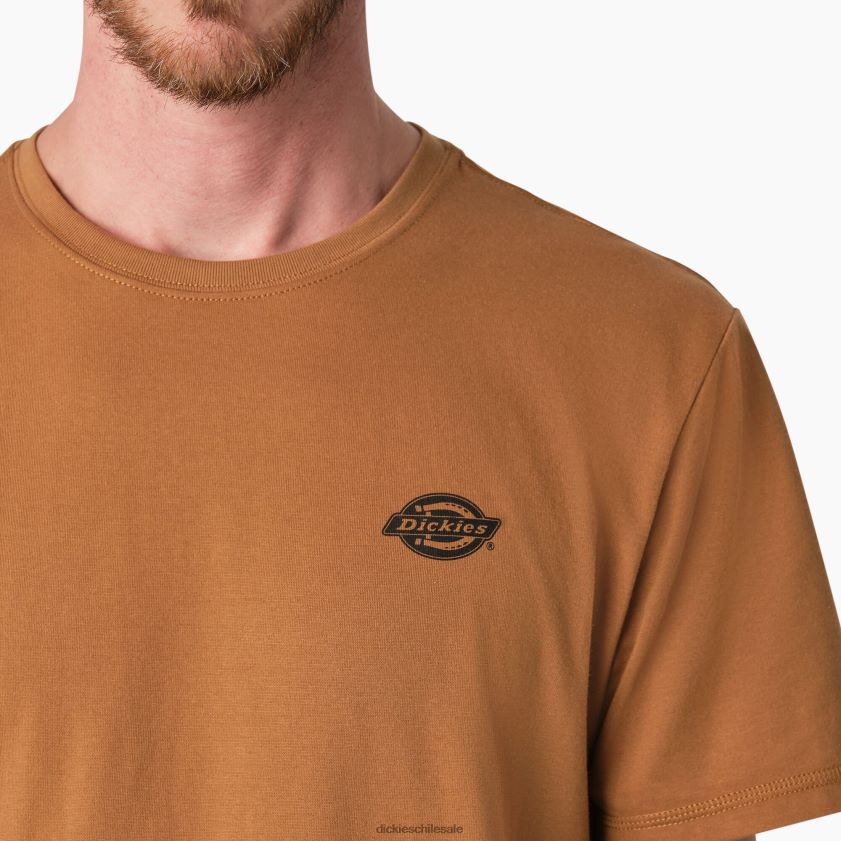pato marrón (bd) hombres camiseta gráfica rendimiento de enfriamiento Dickies vestir X4H0F900