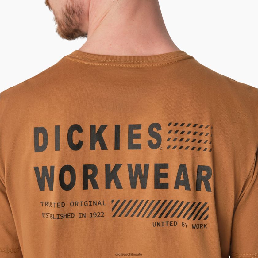 pato marrón (bd) hombres camiseta gráfica rendimiento de enfriamiento Dickies vestir X4H0F900