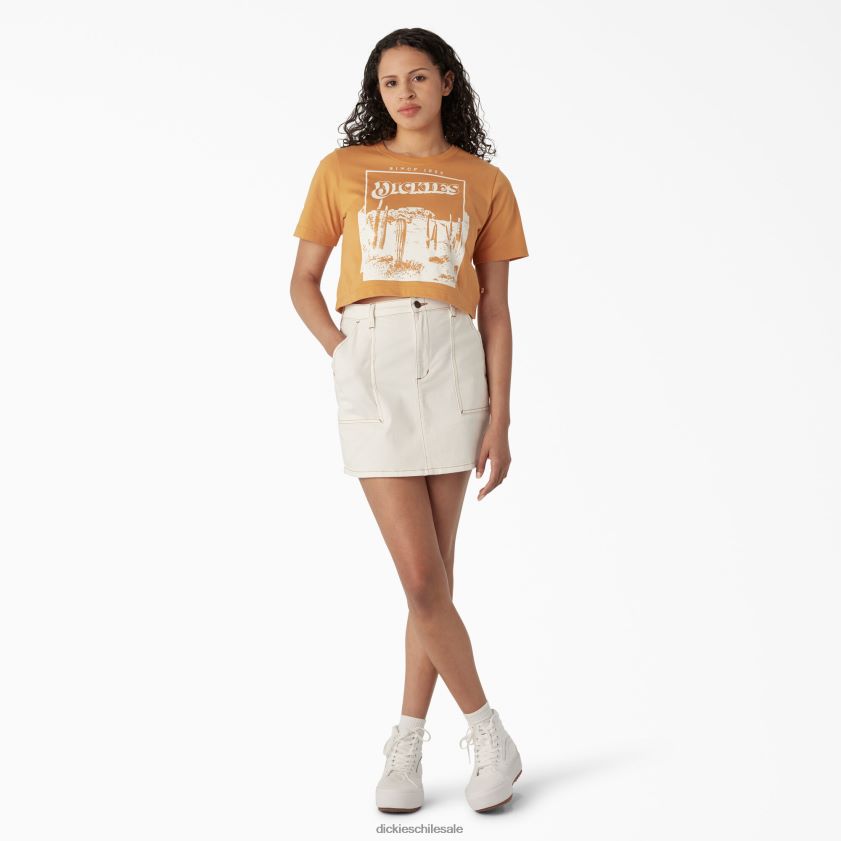 pepita (ng2) mujer camiseta corta con estampado del desierto Dickies vestir X4H0F2132