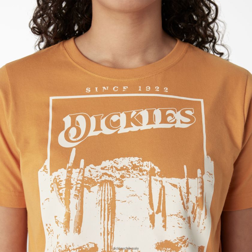 pepita (ng2) mujer camiseta corta con estampado del desierto Dickies vestir X4H0F2132