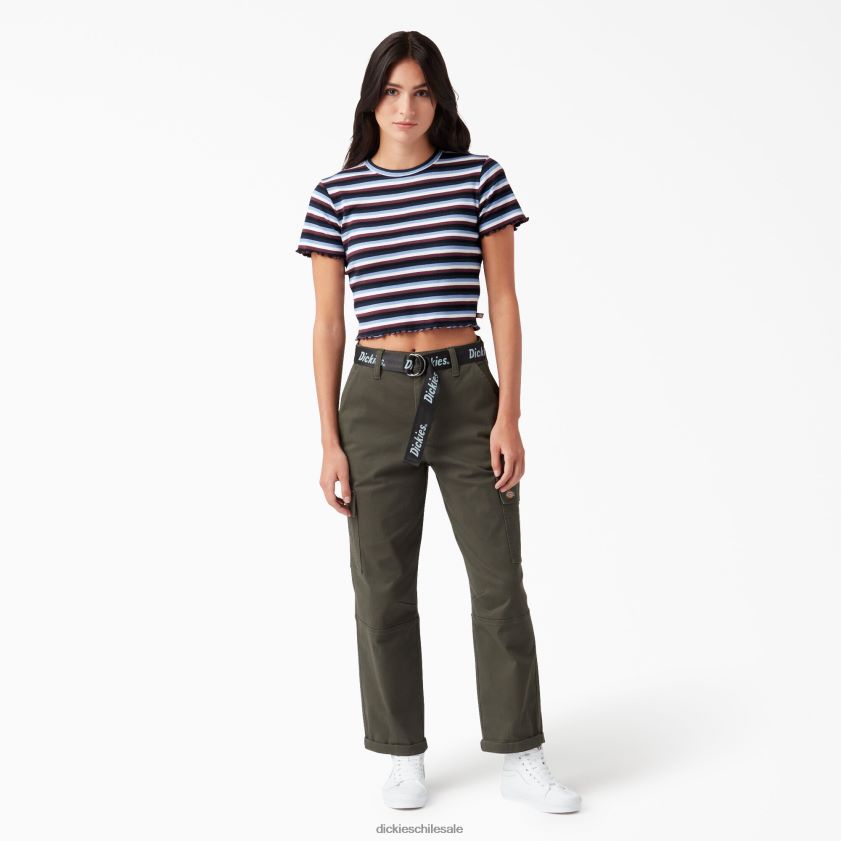 raya bebe vino/jacaranda (wsj) mujer camiseta corta de rayas para bebé Dickies vestir X4H0F2080