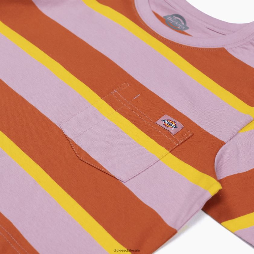 raya colegial zorro jengibre (xsr) mujer camiseta corta a rayas Dickies vestir X4H0F2017