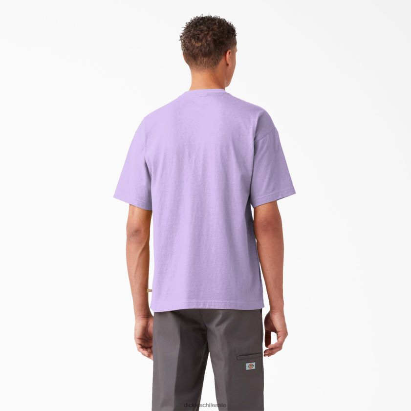 rosa morada (ur2) hombres camiseta con bolsillo del logo en el pecho Dickies vestir X4H0F897