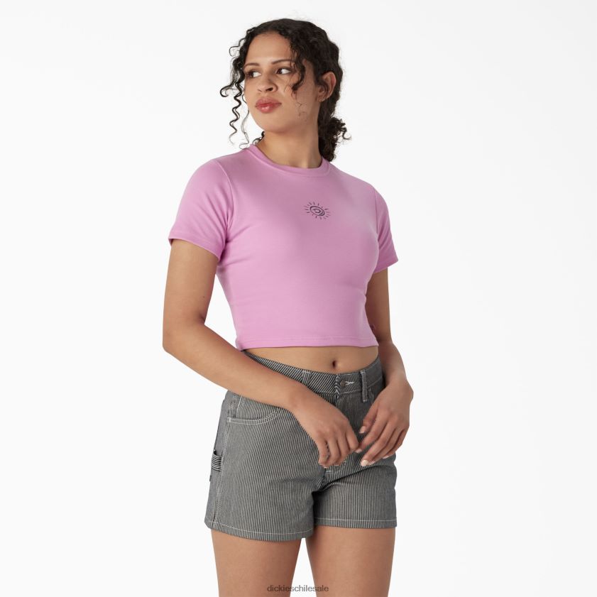 rosa salvaje (wr2) mujer camiseta corta con bordado para bebé Dickies vestir X4H0F2196
