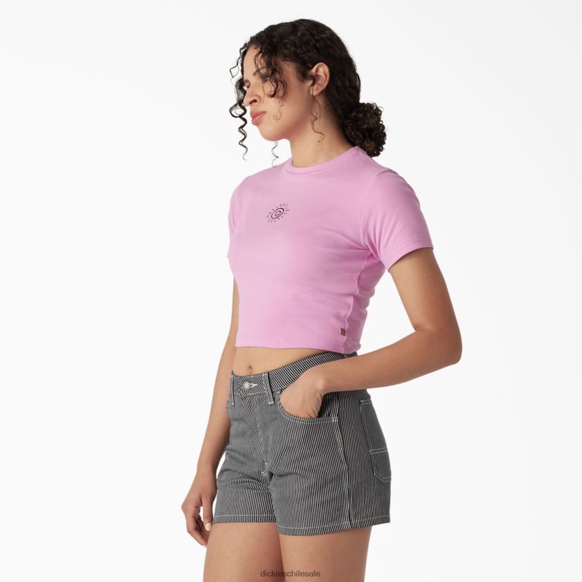 rosa salvaje (wr2) mujer camiseta corta con bordado para bebé Dickies vestir X4H0F2196