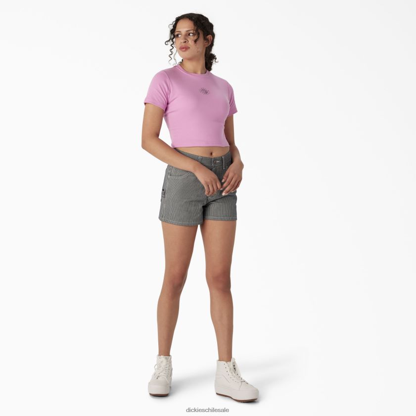 rosa salvaje (wr2) mujer camiseta corta con bordado para bebé Dickies vestir X4H0F2196