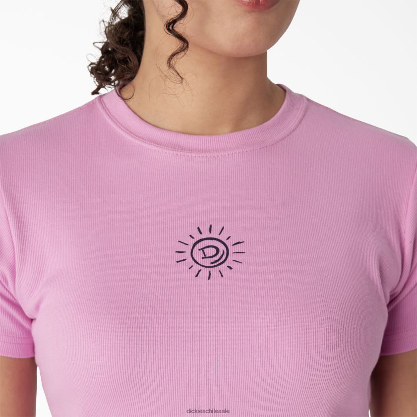 rosa salvaje (wr2) mujer camiseta corta con bordado para bebé Dickies vestir X4H0F2196