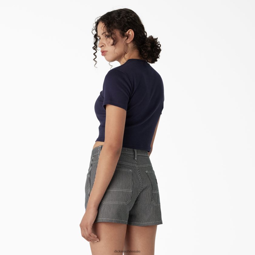 tinta azul marino (ik) mujer camiseta corta con bordado para bebé Dickies vestir X4H0F2195