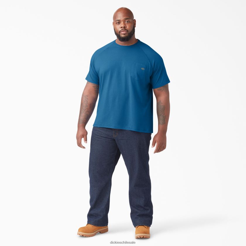 vallarta azul (v2b) hombres camiseta refrescante de manga corta Dickies vestir X4H0F554
