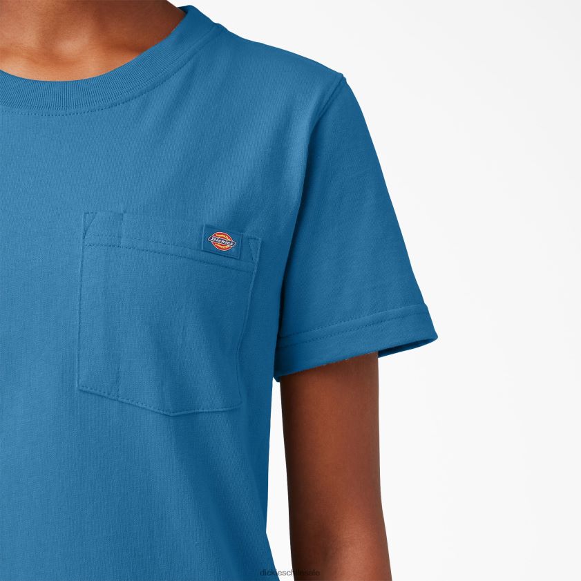 vallarta azul (v2b) mujer camiseta de manga corta de peso pesado Dickies vestir X4H0F1963