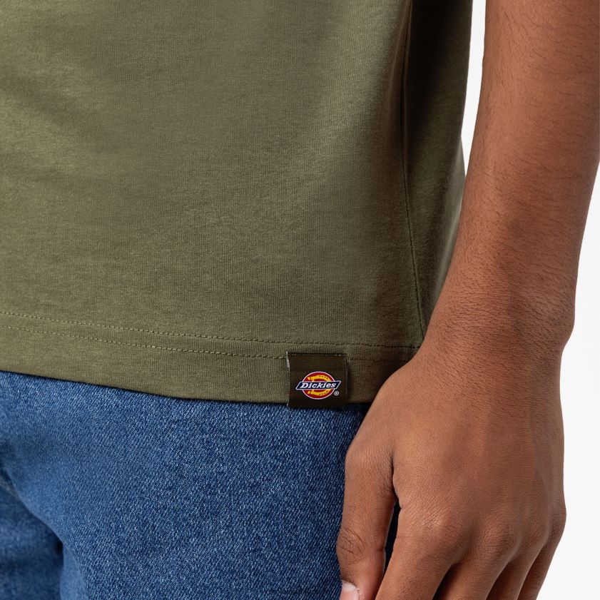 verde militar (ml) hombres camiseta de manga corta marbury Dickies vestir X4H0F802