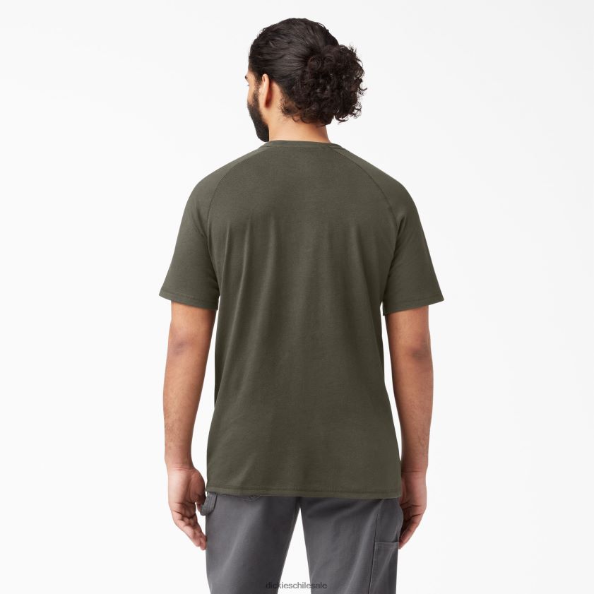 verde musgo (ms) hombres camiseta refrescante de manga corta Dickies vestir X4H0F550