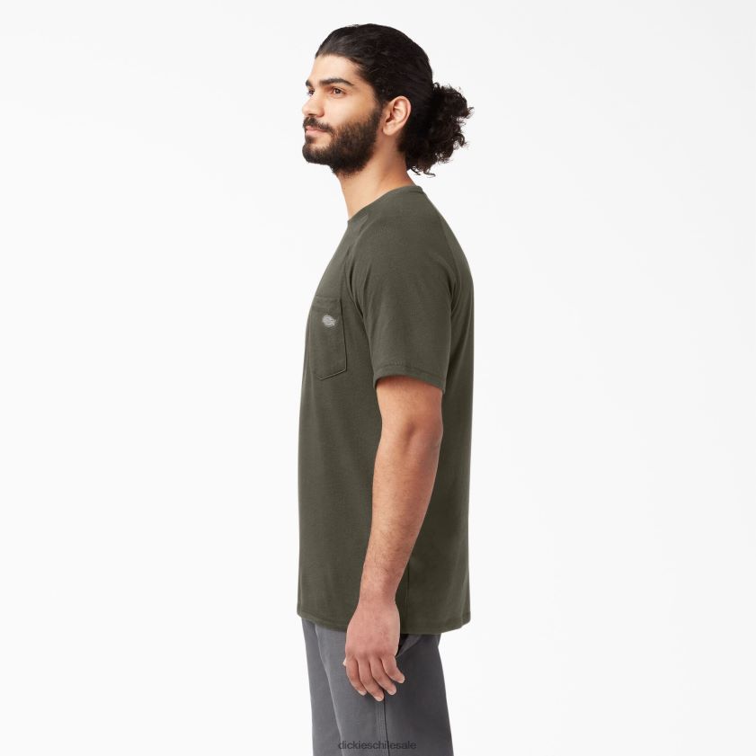 verde musgo (ms) hombres camiseta refrescante de manga corta Dickies vestir X4H0F550