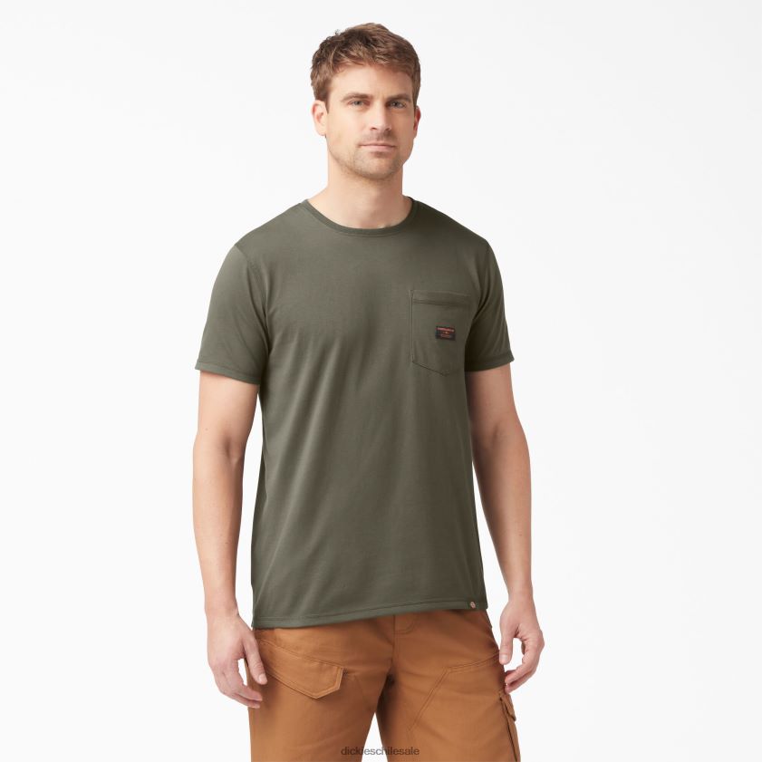 verde musgo (ms) hombres camiseta traeger ultimate grilling Dickies vestir X4H0F595