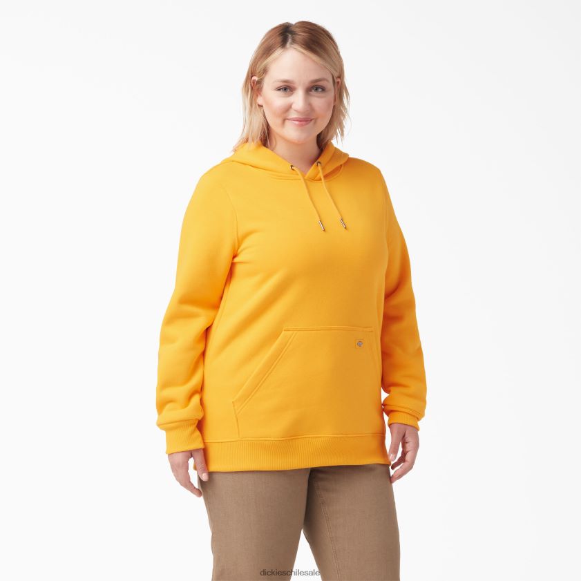 amarillo radiante (r2y) mujer jersey grueso con logo en la manga Dickies vestir X4H0F2351
