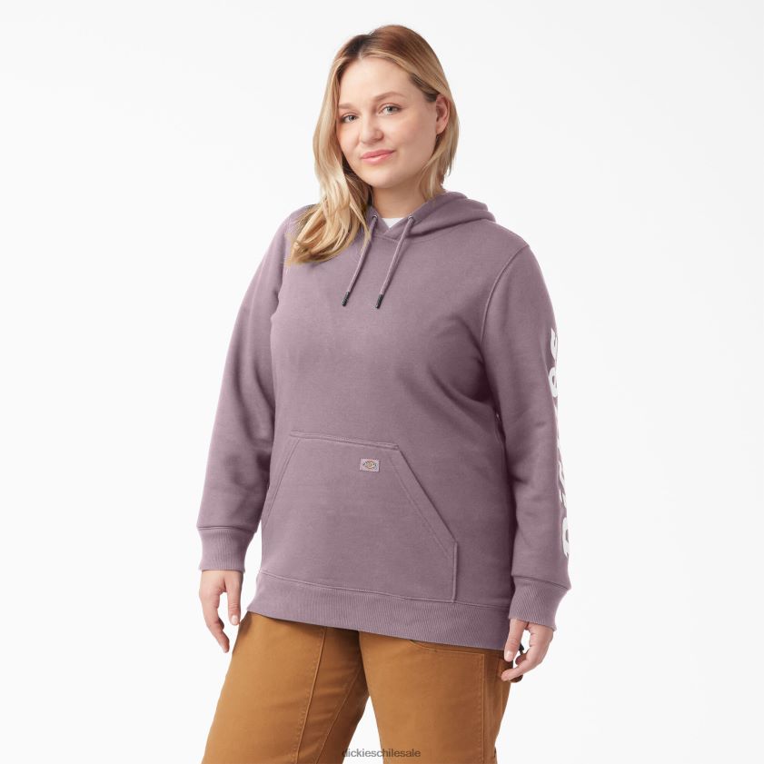 lila (lc) mujer jersey grueso con logo en la manga Dickies vestir X4H0F2347