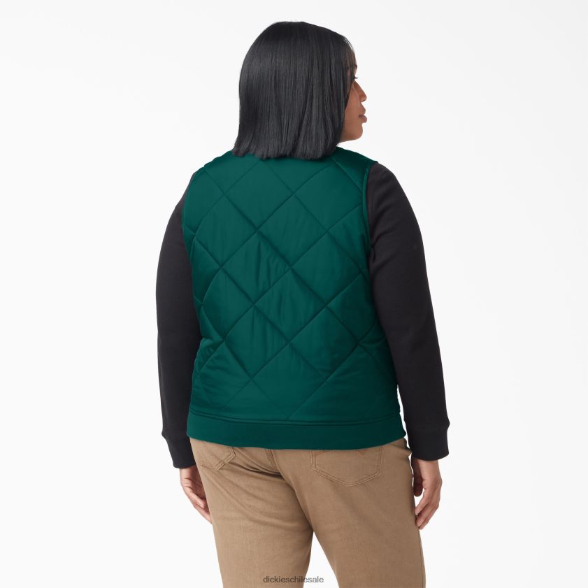 verde bosque (pies) mujer más chaleco acolchado Dickies vestir X4H0F2326