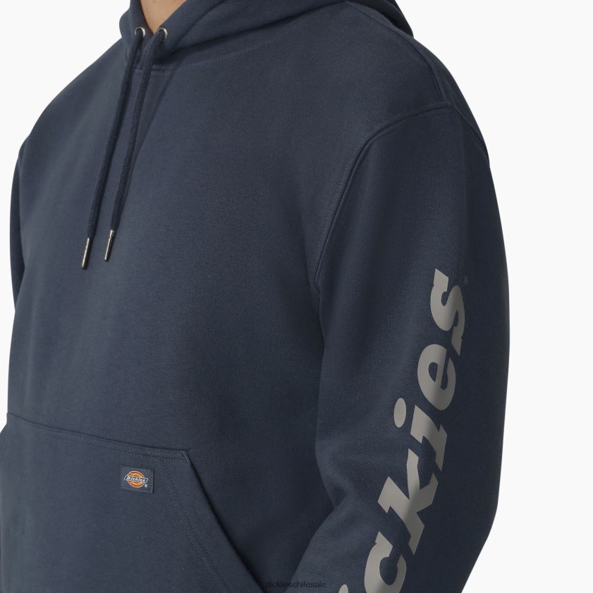 azul de la fuerza aérea (af) hombres sudadera con capucha y logo repelente al agua Dickies vestir X4H0F1034