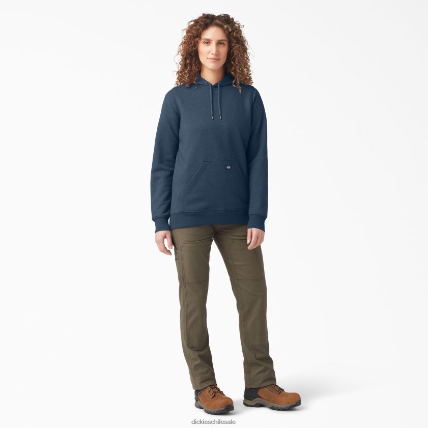azul marino brezo (nvh) mujer jersey pesado con logo en la manga Dickies vestir X4H0F2310