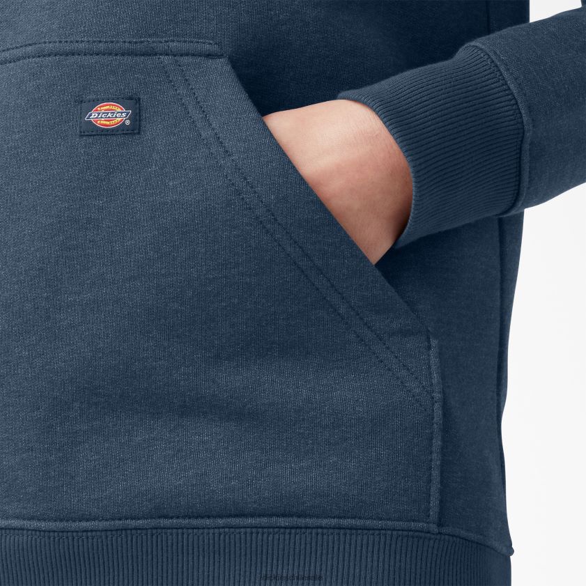azul marino brezo (nvh) mujer jersey pesado con logo en la manga Dickies vestir X4H0F2310