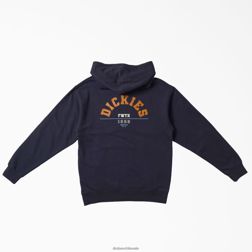 azul marino (nv) hombres sudadera con capucha y gráfico de Fort Worth Dickies vestir X4H0F1146