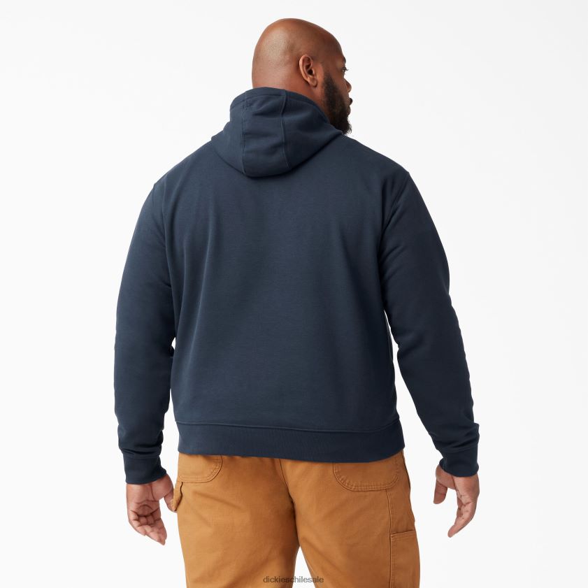 azul marino oscuro (dn) hombres sudadera con capucha de vellón de peso medio Dickies vestir X4H0F983